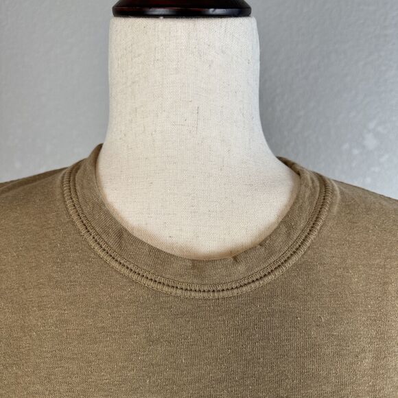 Anvil Hotel Sweatshirt x Jungmaven Size S Coyote Brown Organic Cotton Hemp - Picture 3 of 9